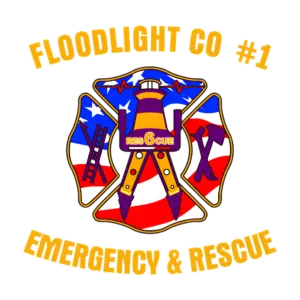 Floodlight Rescue Company No. 1 emblem