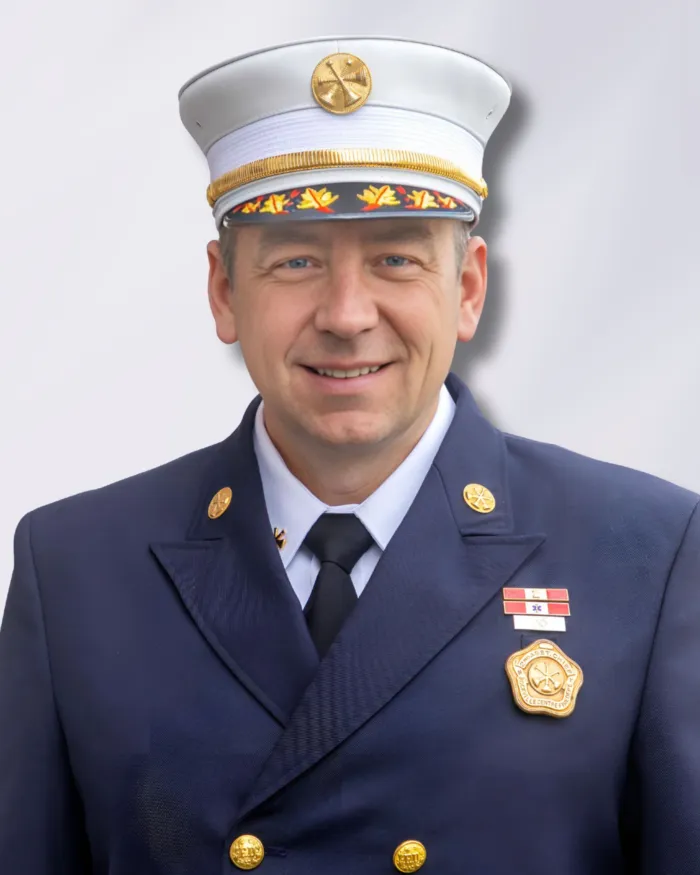 RVCFD Second Assistant Chief O'Toole in dress uniform