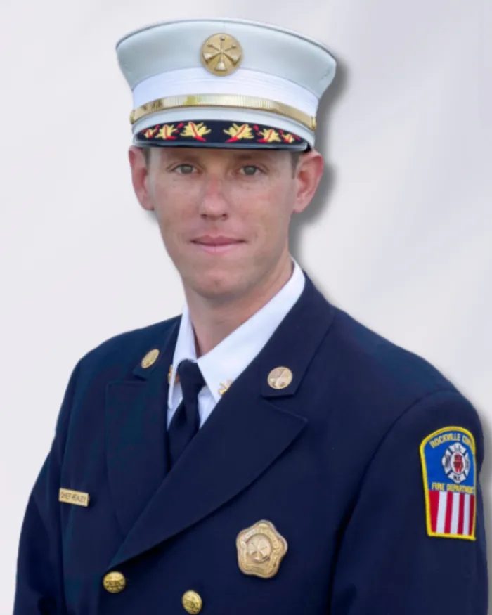 RVCFD First Assistant Chief Healey in dress uniform.